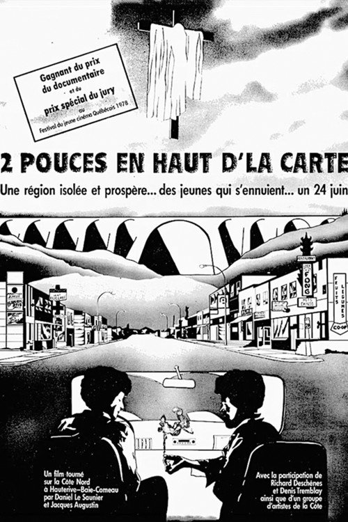 2 pouces en haut de la carte