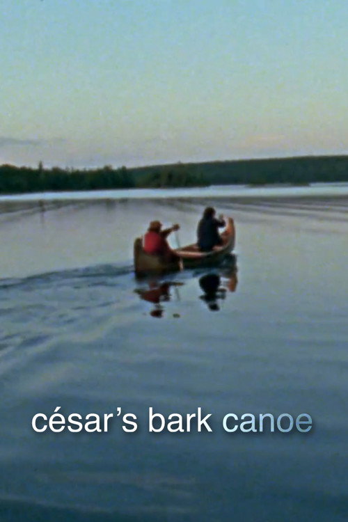 César et son canot d'écorce