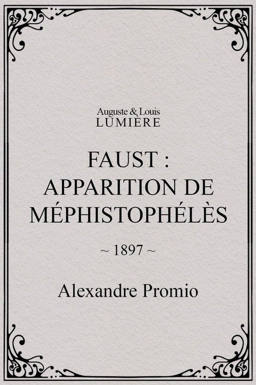 Faust: apparition de Méphistophélès