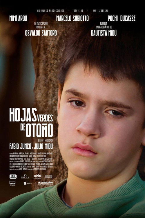 Hojas verdes de Otoño