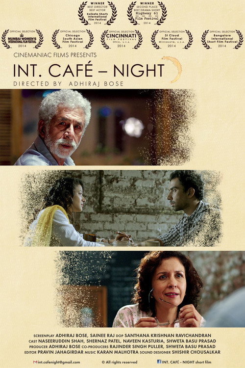 Interior Cafe Night