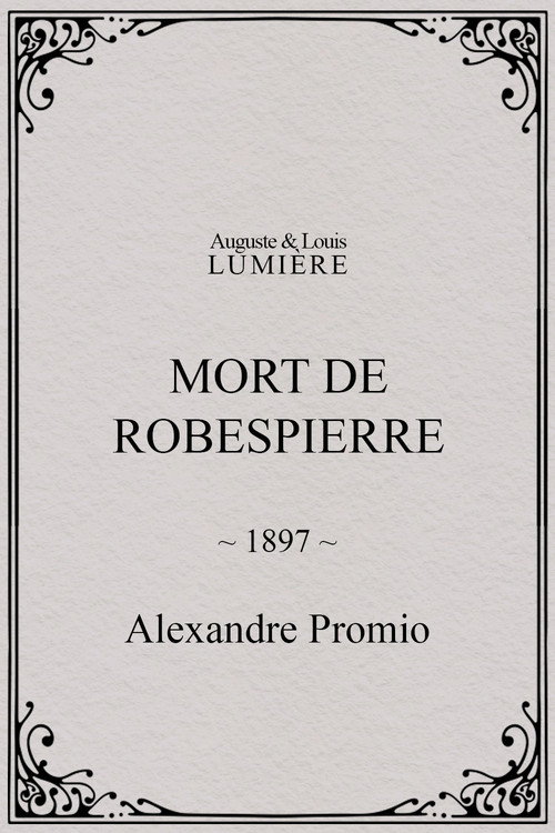 La mort de Robespierre