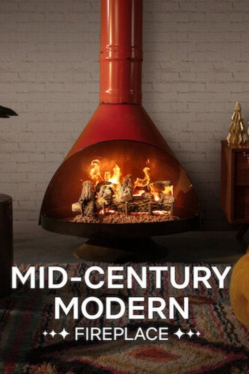 Mid-Century Modern Fireplace poster