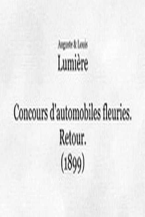 Paris Festival 1899: Parade of Flowered Automobiles