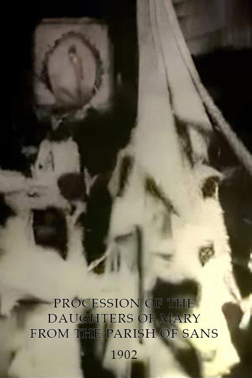 Procesión de las hijas de María de la parroquia de Sans