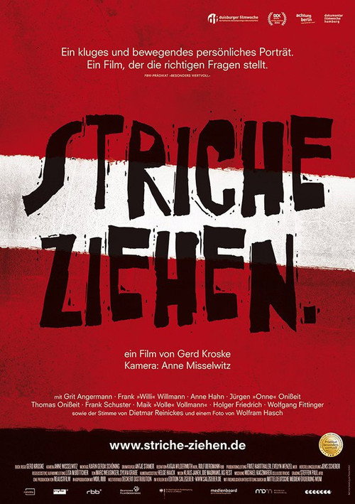 Striche ziehen.