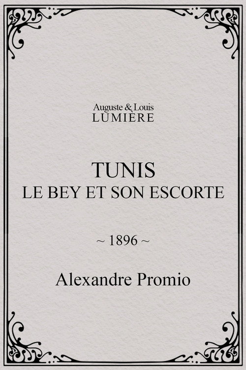 Tunis: le Bey et son escorte