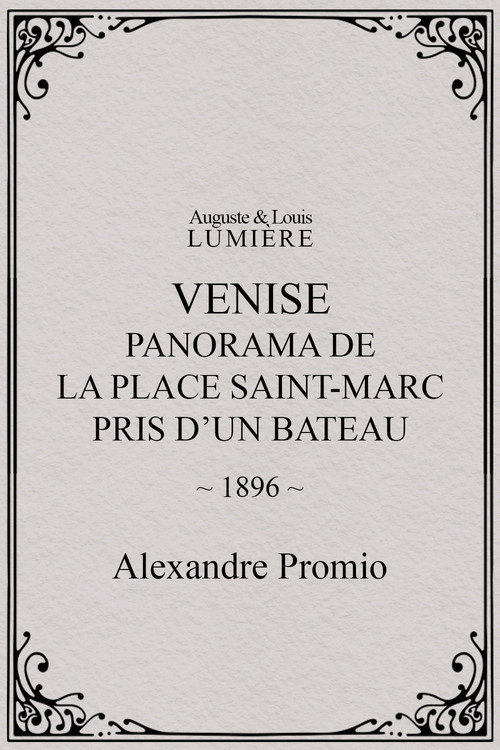 Poster for Venise, panorama de la place Saint-Marc pris d'un bateau