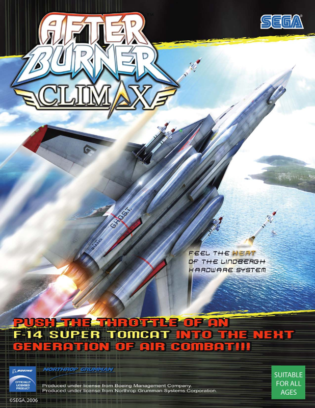 Cover art or packaging material from After Burner: Climax (2006)