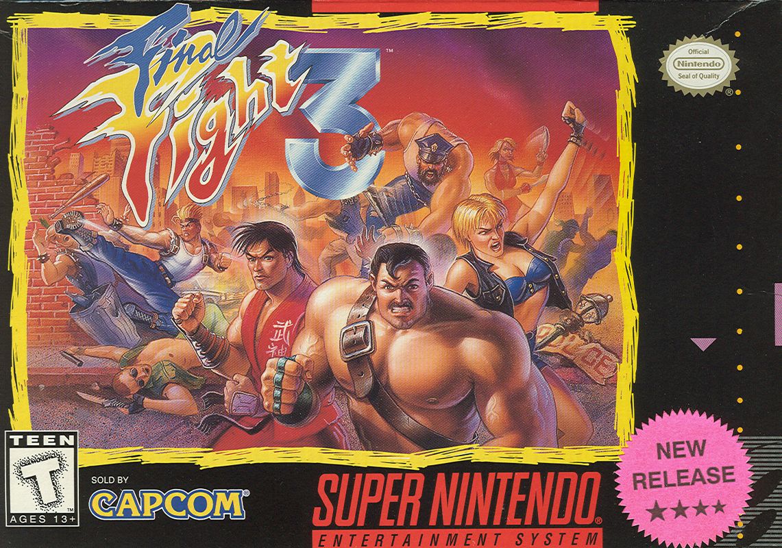 Cover art or packaging material from Final Fight 3 (1995)