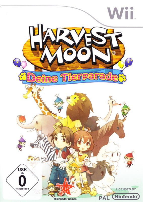 Cover art or packaging material from Harvest Moon: Animal Parade (2008)