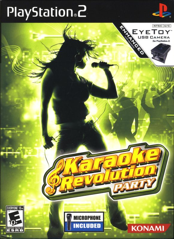 Cover art or packaging material from Karaoke Revolution: Party (2005)