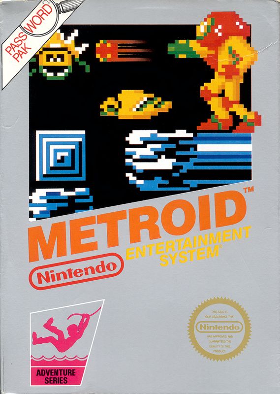 Cover art or packaging material from Metroid (1986)