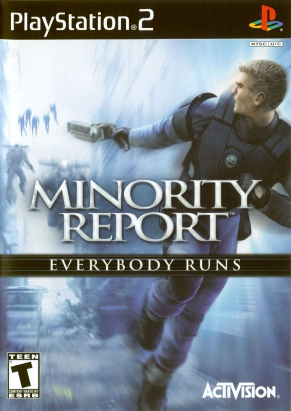 Cover art or packaging material from Minority Report: Everybody Runs (2002)