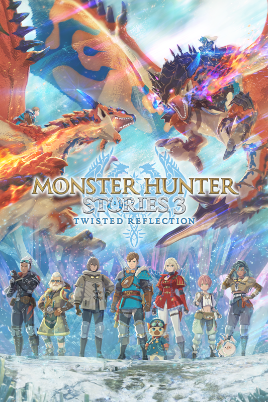Cover art or packaging material from Monster Hunter: Stories 3 - Twisted Reflection (2026)