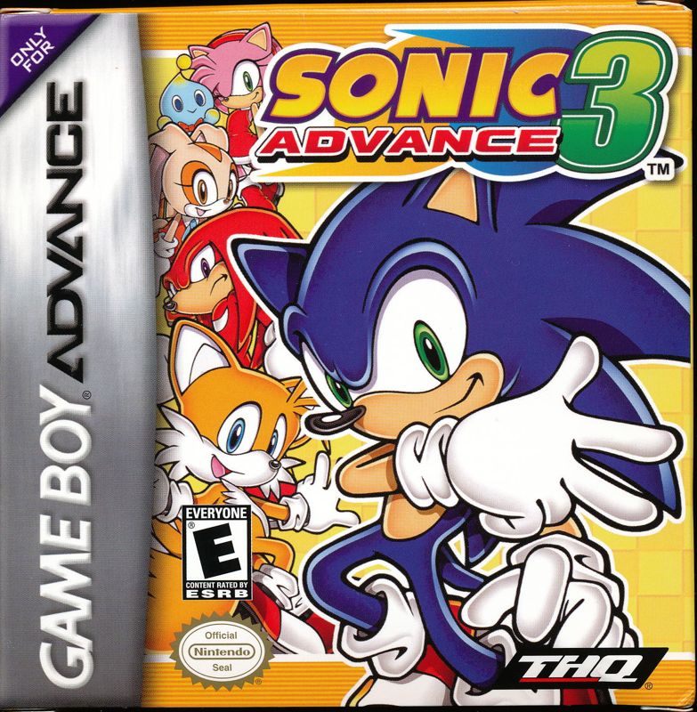 Cover art or packaging material from Sonic Advance 3 (2004)