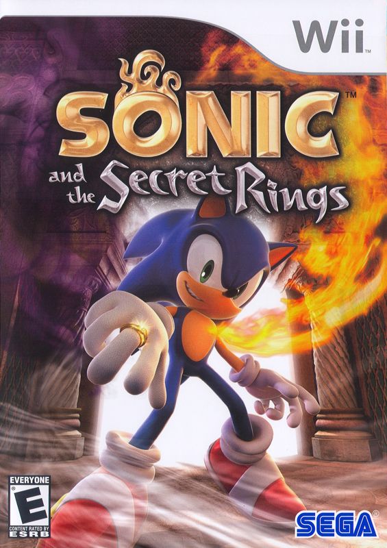 Cover art or packaging material from Sonic and the Secret Rings (2007)