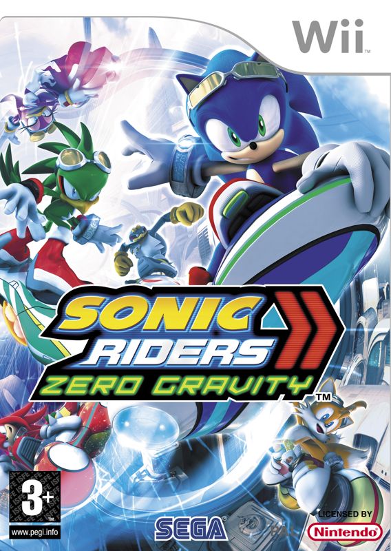 Cover art or packaging material from Sonic Riders: Zero Gravity (2008)