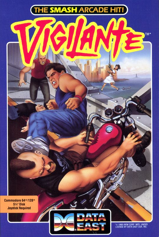 Cover art or packaging material from Vigilante (1988)