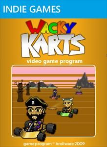 Cover art or packaging material from Wacky Karts (2009)