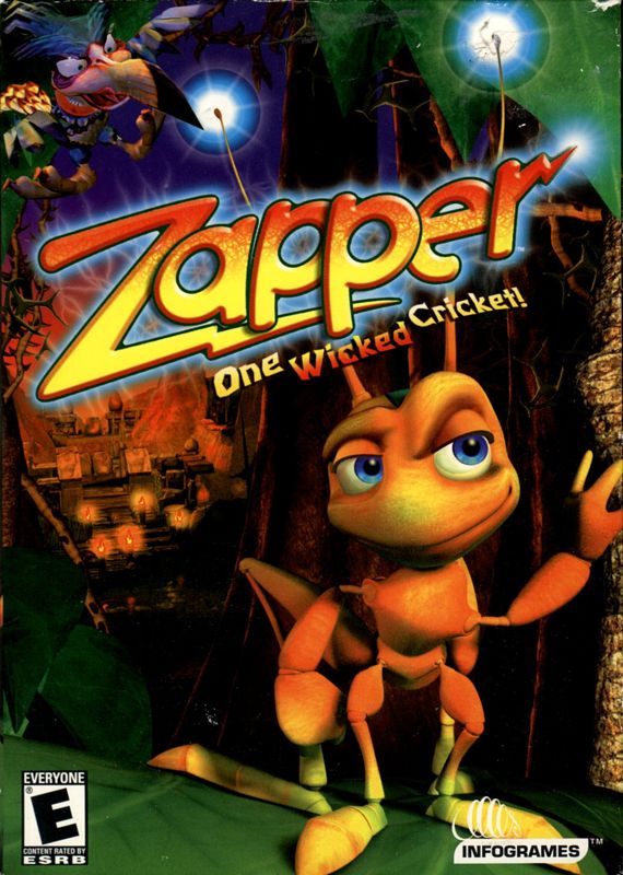 Cover art or packaging material from Zapper: One Wicked Cricket! (2002)