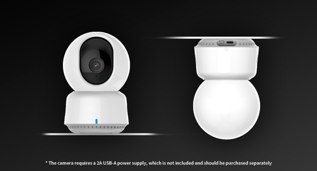 Aqara 2K Indoor Security Camera E1, Pan & Tilt, HomeKit Secure Video Indoor Camera, Two-Way Audio, Night Vision, Person Tracking, Wi-Fi 6, Plug-in Cam Supports HomeKit, Alexa and IFTTT — product image