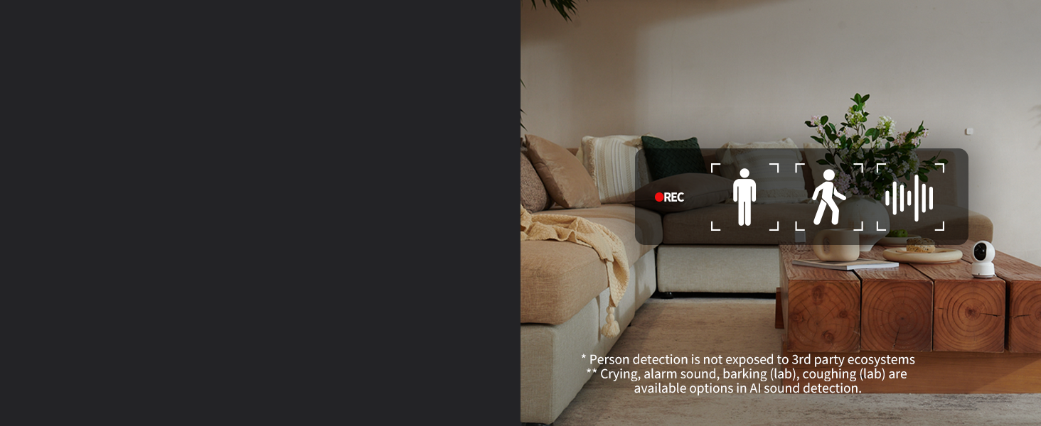 Aqara 2K Indoor Security Camera E1, Pan & Tilt, HomeKit Secure Video Indoor Camera, Two-Way Audio, Night Vision, Person Tracking, Wi-Fi 6, Plug-in Cam Supports HomeKit, Alexa and IFTTT — product image