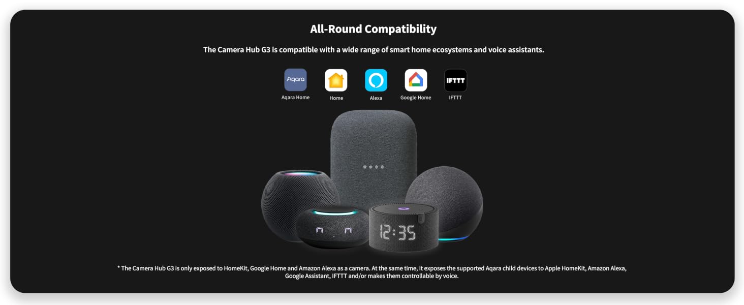 Aqara 2K Indoor Security Camera Hub G3, 360° Pan & Tilt Smart Cam | WiFi Security Camera for Baby & Pet, AI Facial & Gesture Recognition, Infrared Remote, Compatible with HomeKit Alexa IFTTT — product image