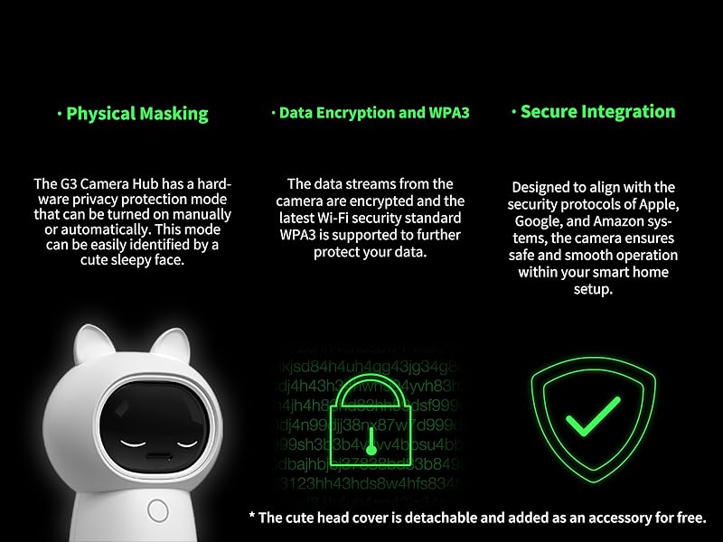 Aqara 2K Indoor Security Camera Hub G3, 360° Pan & Tilt Smart Cam | WiFi Security Camera for Baby & Pet, AI Facial & Gesture Recognition, Infrared Remote, Compatible with HomeKit Alexa IFTTT — product image