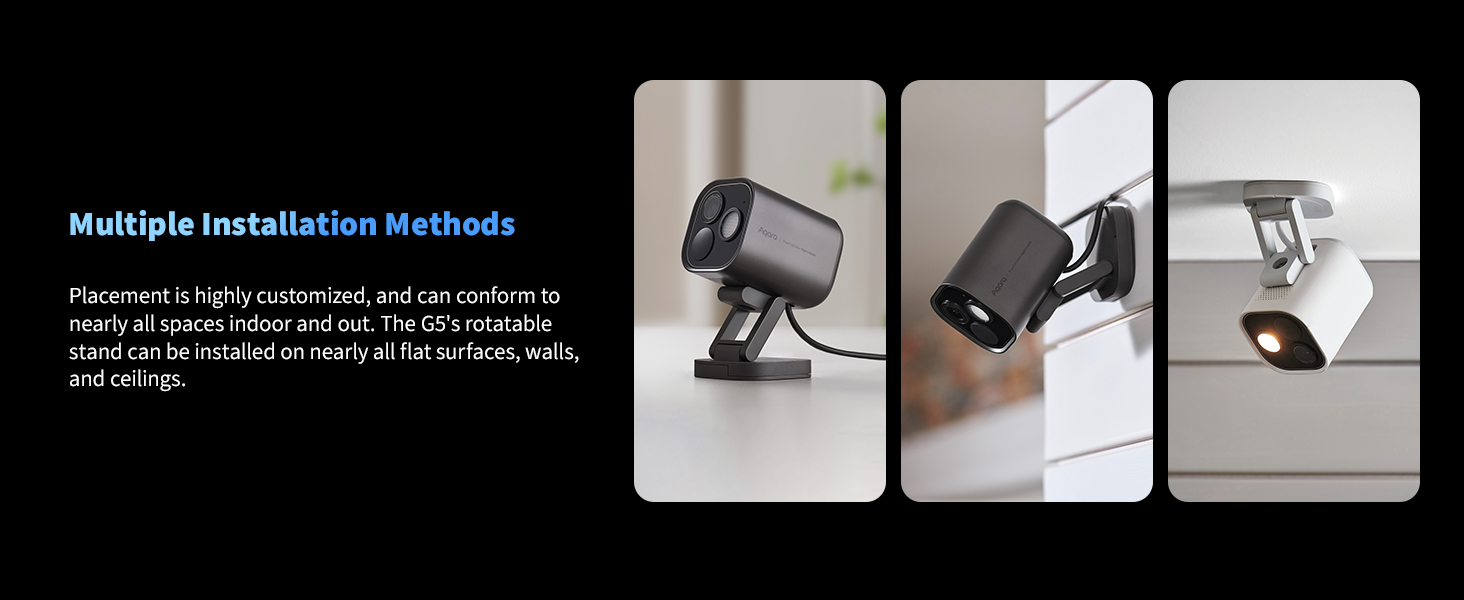 Aqara 4MP Camera Hub G5 Pro WiFi, True Color Night Vision Security Camera Outdoor, 2.4/5Ghz WiFi, HomeKit Secure Video, Thread Border Router, Local Detection, Thread/Zigbee, Supports Alexa,Google Home — product image