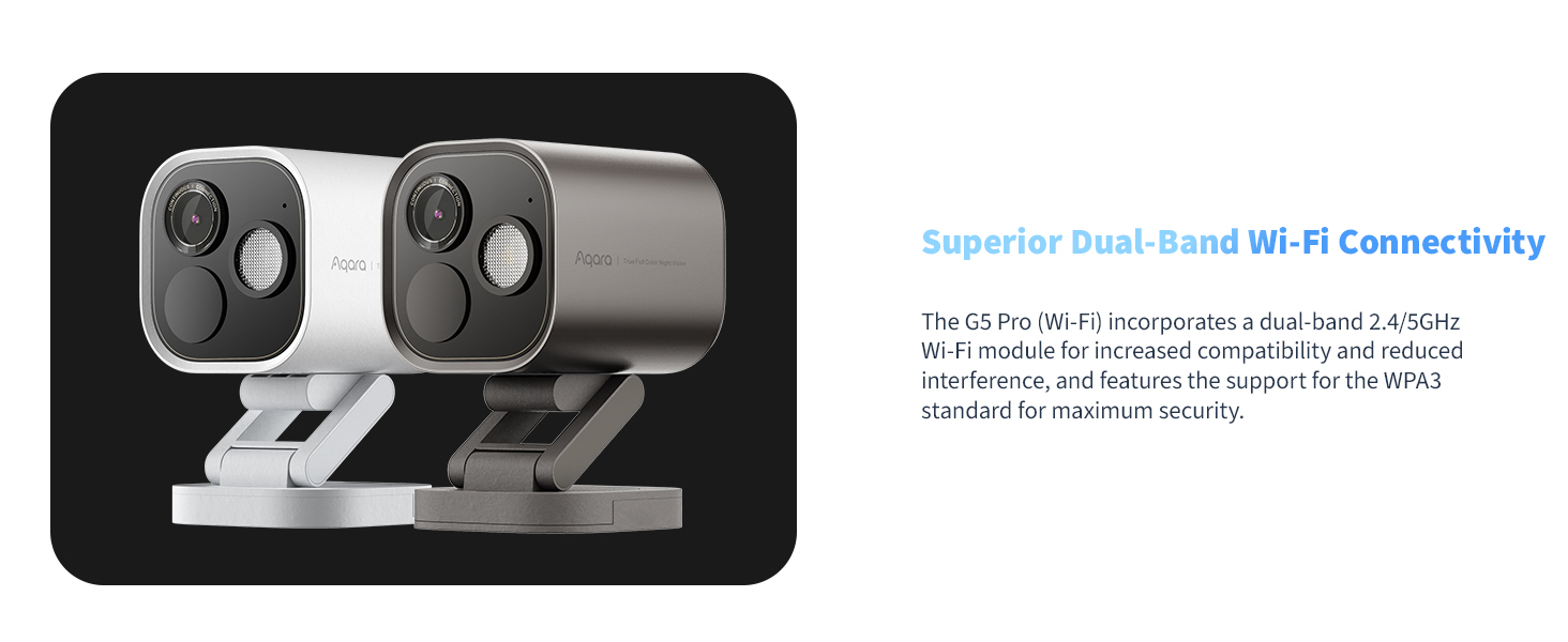Aqara 4MP Camera Hub G5 Pro WiFi, True Color Night Vision Security Camera Outdoor, 2.4/5Ghz WiFi, HomeKit Secure Video, Thread Border Router, Local Detection, Thread/Zigbee, Supports Alexa,Google Home — product image
