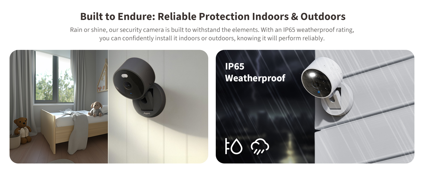 Aqara G100, 2K Indoor/Outdoor Security Camera, HomeKit Secure Video, 2-Way Audio, Spotlight Color/IR Night Vision, AI Detection, 140° FOV, Wi-Fi 6, Supports HomeKit, Alexa, Google and IFTTT, White — product image
