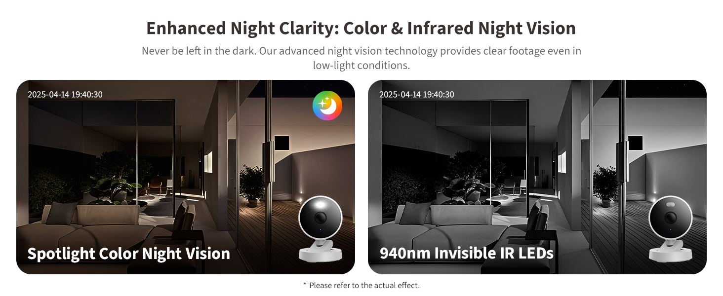 Aqara G100, 2K Indoor/Outdoor Security Camera, HomeKit Secure Video, 2-Way Audio, Spotlight Color/IR Night Vision, AI Detection, 140° FOV, Wi-Fi 6, Supports HomeKit, Alexa, Google and IFTTT, White — product image