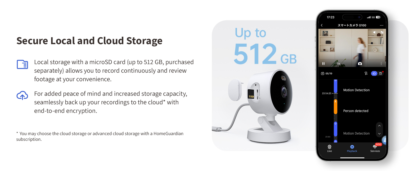 Aqara G100, 2K Indoor/Outdoor Security Camera, HomeKit Secure Video, 2-Way Audio, Spotlight Color/IR Night Vision, AI Detection, 140° FOV, Wi-Fi 6, Supports HomeKit, Alexa, Google and IFTTT, White — product image