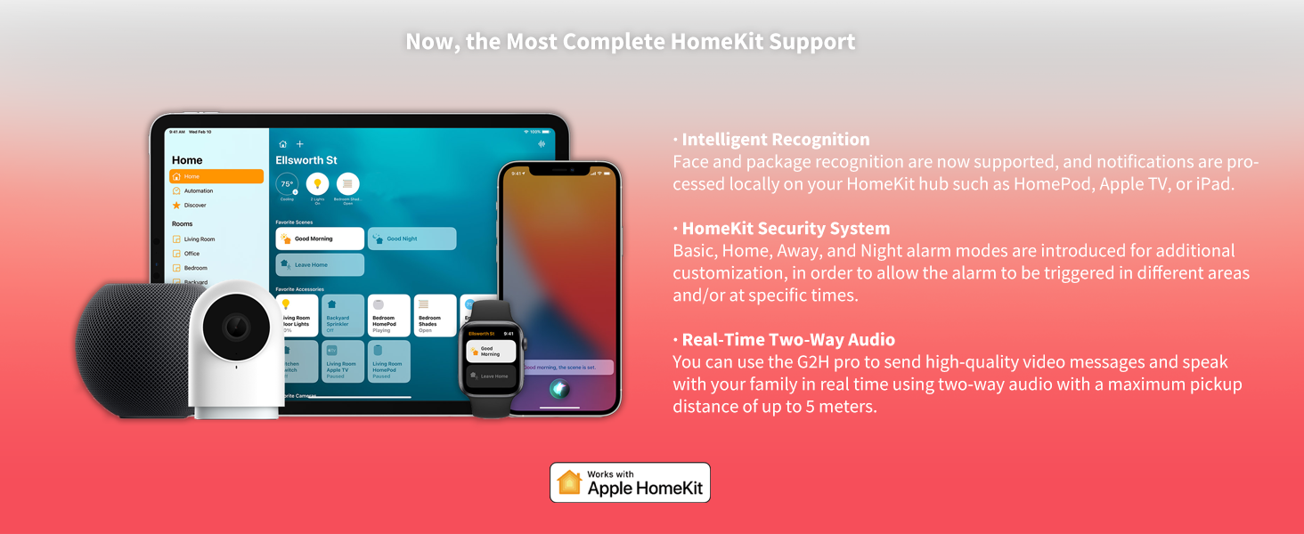 Aqara Security Camera Hub Indoor G2H Pro, 1080p HD HomeKit Secure Video Indoor Camera, Night Vision, Two-Way Audio, Zigbee Hub, Plug-in Cam Works with Alexa, Homekit, Compatible with Google Assistant | WiFi Camera for Baby & Pet, HomeKit Secure Video, Night Vision, Two-Way Audio, Plug-In, Compatible with Alexa Google — product image