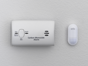 Arlo All-in-One Sensor - 8 in 1 with Open/Close Detection, Motion Sensor, Water Leak Detection, Freeze Detection, Tilt Detection, Smoke Alarm Listening, CO Alarm Listening - 1 Pack, Add-On, MS1001​ — product image