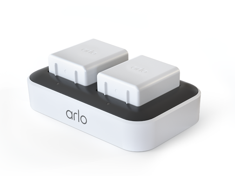 Arlo Dual Charging Station Certified Accessory - Charge up to Two Batteries, Works Rechargeable Batteries (VMA5400) XL Rechargeable Batteries (VMA5420) Only - VMA5400C — product image