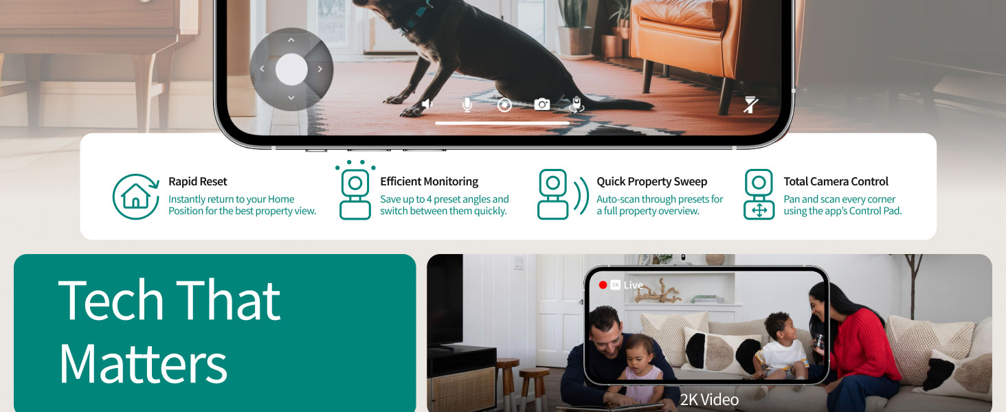 Arlo Essential Indoor Pan Tilt Security Camera 2K (2025 Release) - Wired Plug-in Power, Person Recognition, Animal Detection, Animated Preview, 1-Month Secure Plan, Auto Motion Tracking, 1 Cam, White — product image