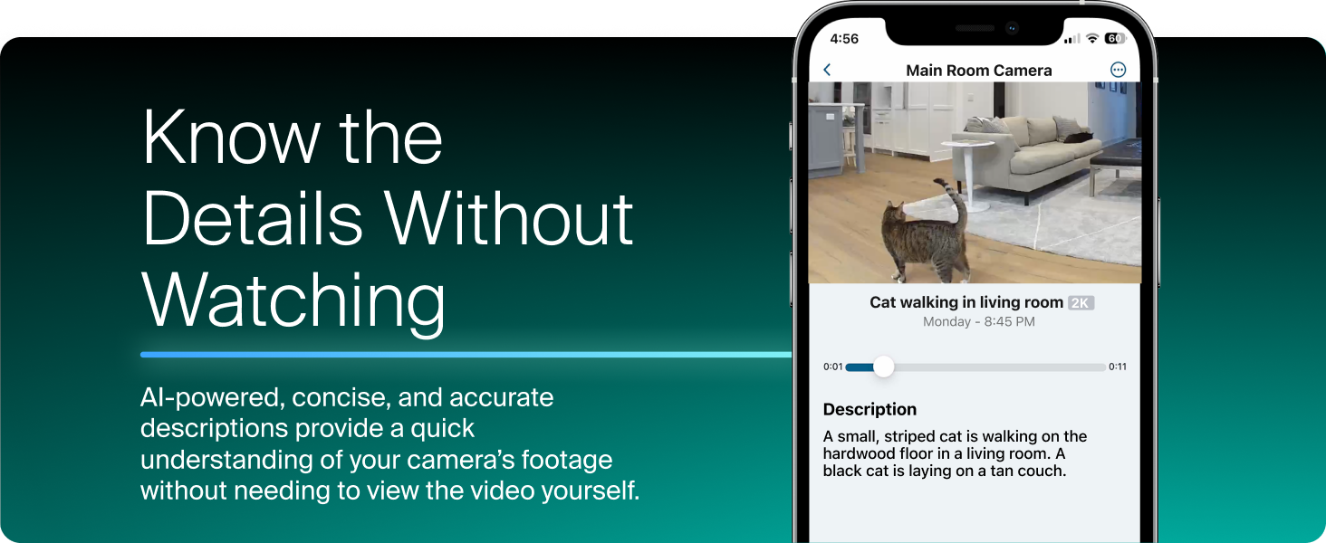 Arlo Essential Indoor Pan Tilt Security Camera 2K (2025 Release) - Wired Plug-in Power, Person Recognition, Animal Detection, Animated Preview, 1-Month Secure Plan, Auto Motion Tracking, 1 Cam, White — product image