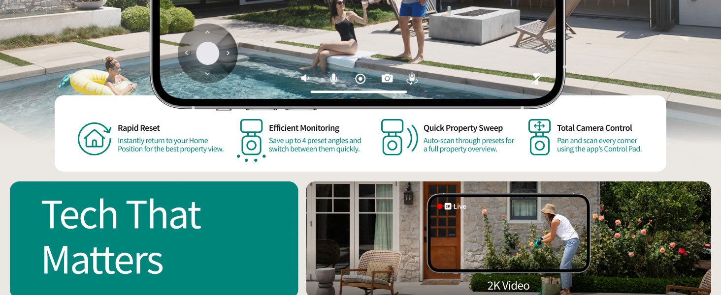 Arlo Essential Pan Tilt Security Camera 2K - Wired Plug-in Power Outdoor Camera, Person Recognition, Package Detection, Animated Preview, 1-Month Trial of Secure Plan, Auto Motion Tracking, 1 Cam — product image