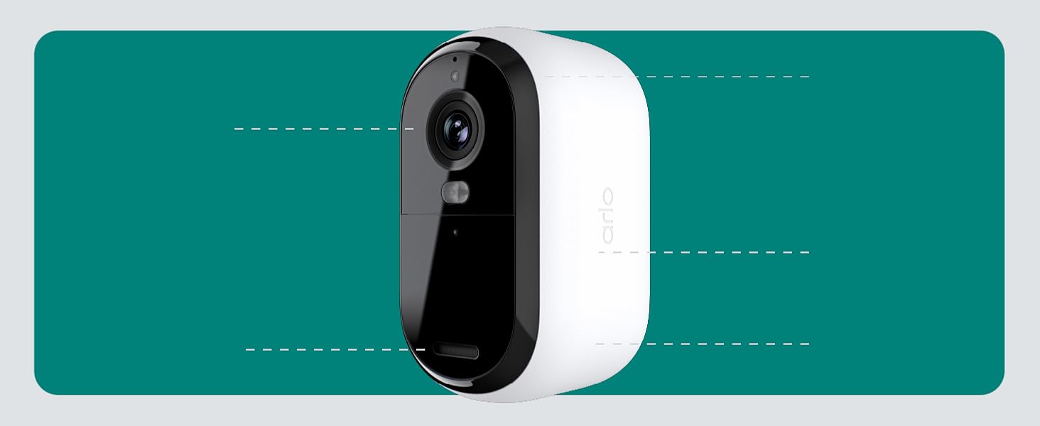Arlo Essential Security Cameras Wireless Outdoor 1080p HD (2nd Gen, 2023 Release) - Battery Power, Person Recognition, Package Detection, Animated Preview, 1-Month Trial of Secure Plan, 1 Cam, White — product image