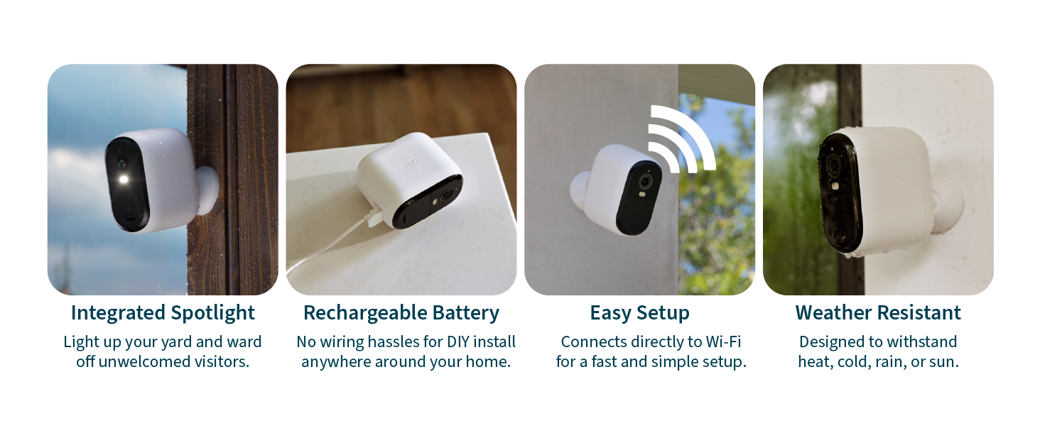 Arlo Essential XL Security Camera 2K (2nd Gen, 2023 Release) - Wireless Outdoor Camera, 4X Longer Battery, Person Recognition, Package Detection, Animated Preview, 1-Mo. Trial of Secure Plan, 1 Cam — product image