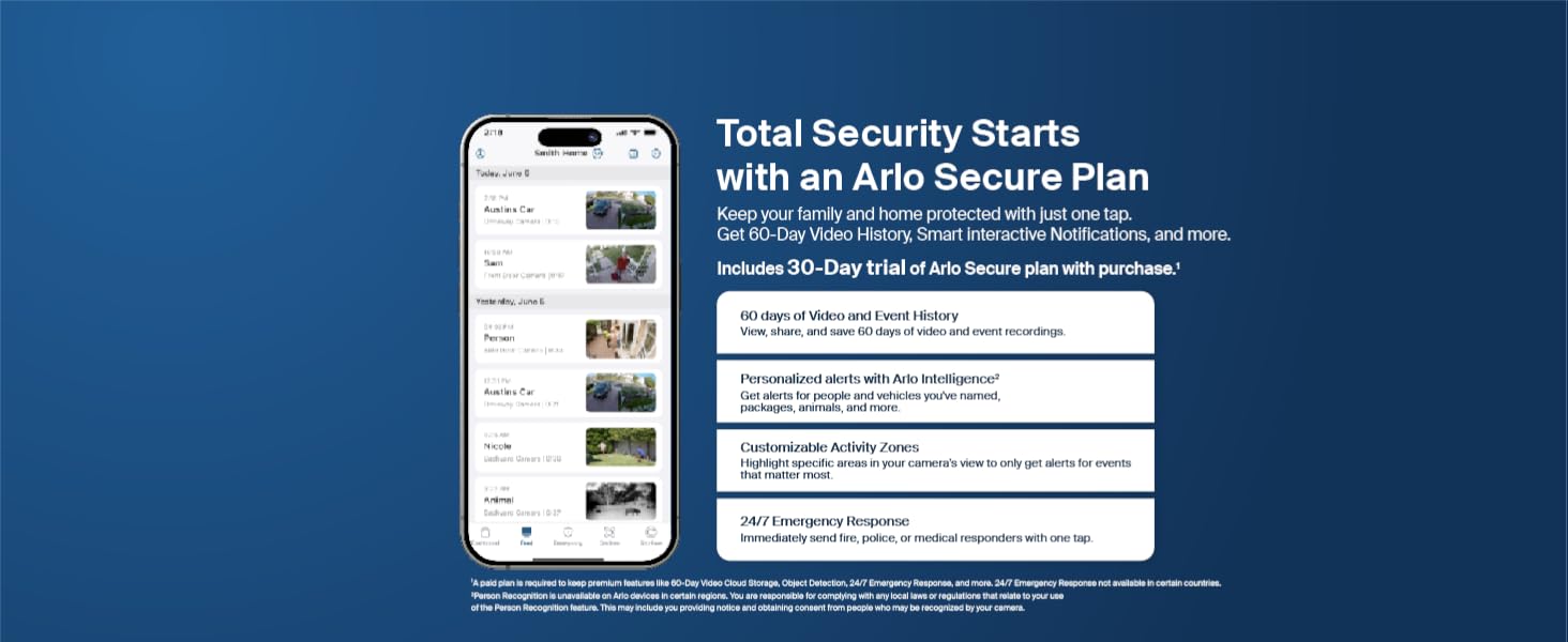 Arlo Essential XL Security Camera 2K (2nd Gen, 2023 Release) - Wireless Outdoor Camera, 4X Longer Battery, Person Recognition, Package Detection, Animated Preview, 1-Mo. Trial of Secure Plan, 1 Cam — product image