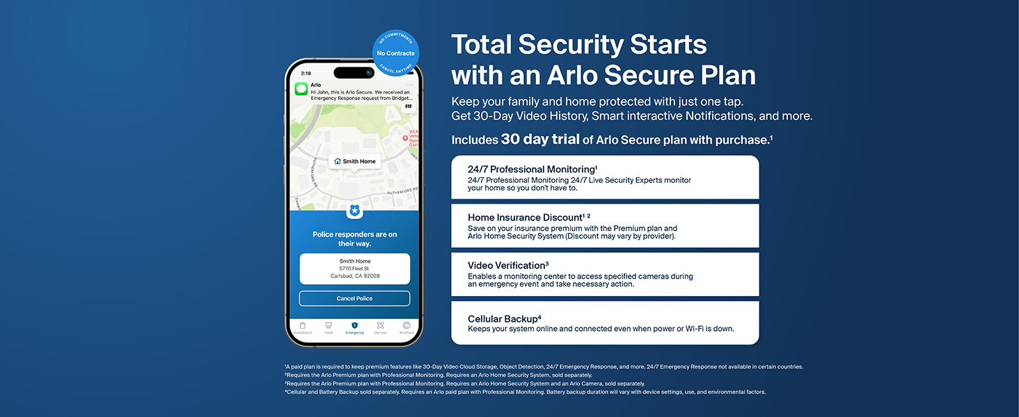 Arlo Home Security System - Alarm System with Wired Keypad Sensor Hub, 5 8-in-1 Sensors & Yard Sign - No Contract Required - DIY Installation - White, SS1501 — product image