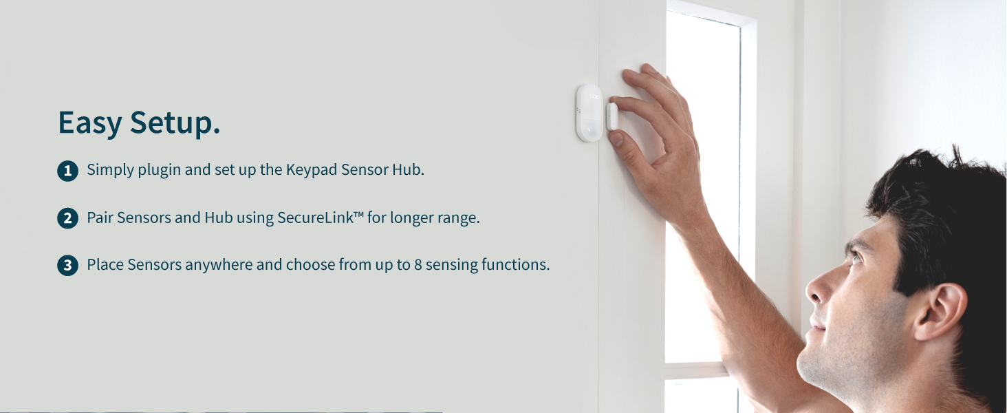Arlo Home Security System - Alarm System with Wired Keypad Sensor Hub, 5 8-in-1 Sensors & Yard Sign - No Contract Required - DIY Installation - White, SS1501 — product image