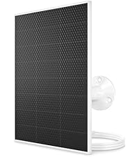 Arlo Solar Panel Charger (Black), Arlo Certified Accessory, Weather Resistant, Easy Install (2025 Released), Works with: Essential Series, Go 2, Pro 3/4/5S/6/6 XL, Ultra Series, Wireless Floodlights — product image