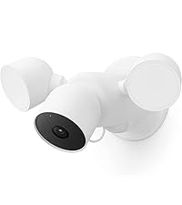 Google Nest Cam with Floodlight - Outdoor Camera - Floodlight Security Camera, White, 1 Count (Pack of 1) | Outdoor camera, camera with customizable floodlight, 1080 HDR video, night vision, 180° motion detection, Google Home app — product image
