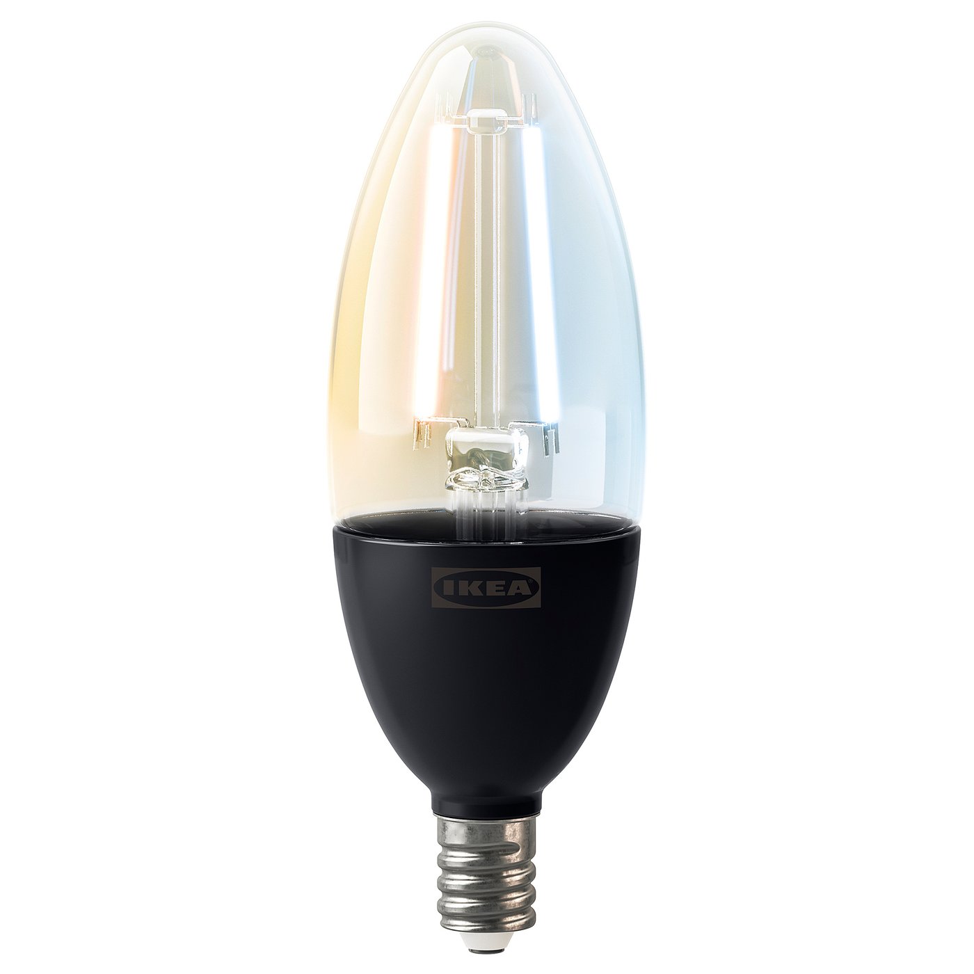KAJPLATS LED bulb E12 450 lumen - smart white spectrum/clear glass