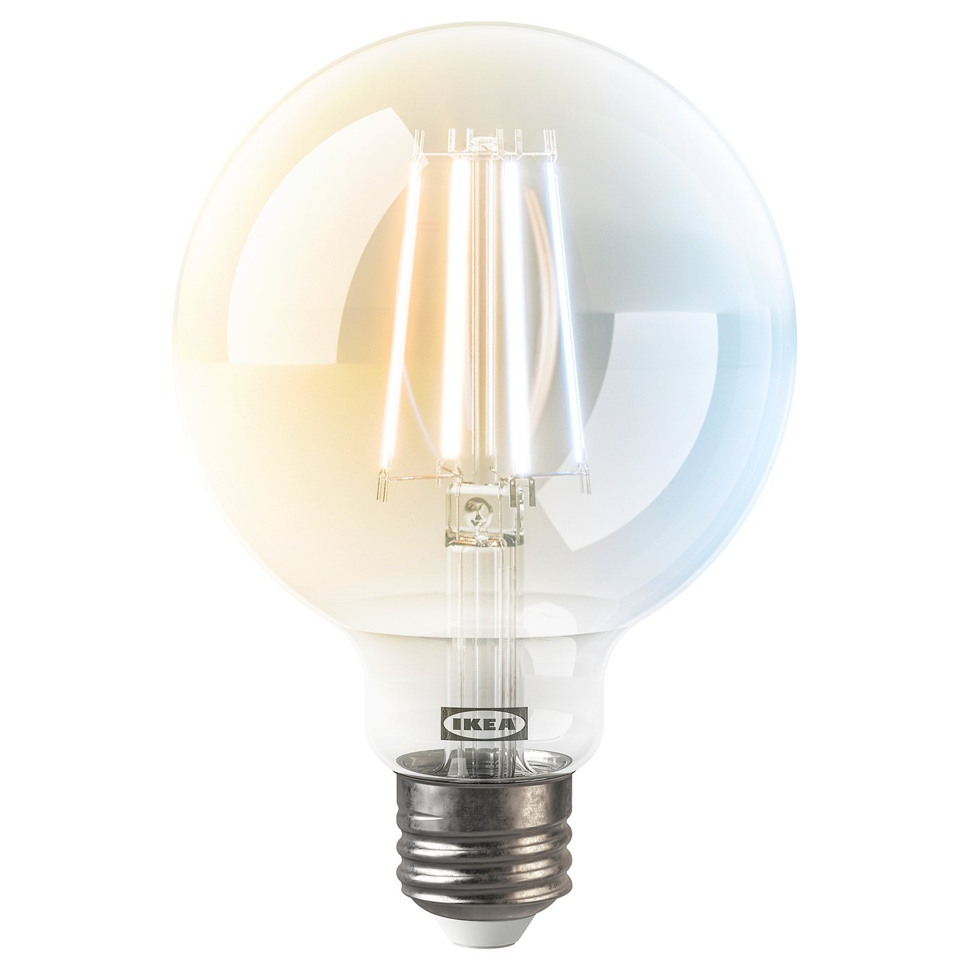 KAJPLATS LED bulb E26 800 lumen - smart white spectrum/clear/globe 4 "