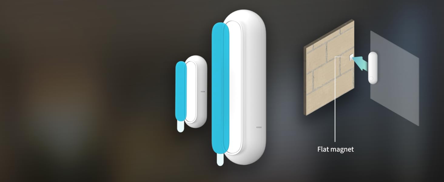 Aqara Door and Window Sensor P2, Matter Over Thread, Requires Thread Border Router, Contact Sensor with Remote Alarm and Local Automation, Supports Apple Home, Google Home, Alexa — product image